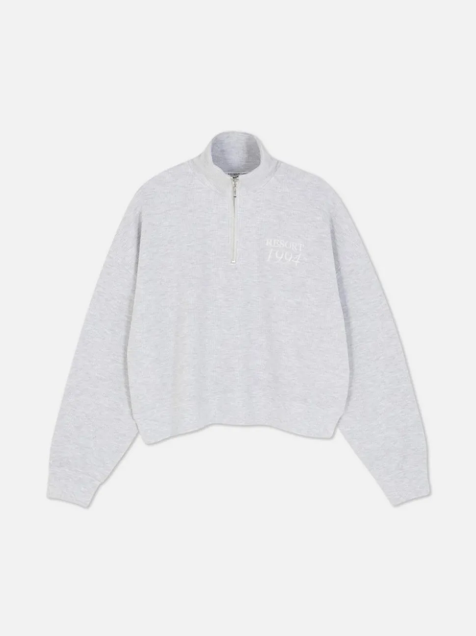 Bluza z suwakiem 1/2 o waflowej fakturze, do zestawu