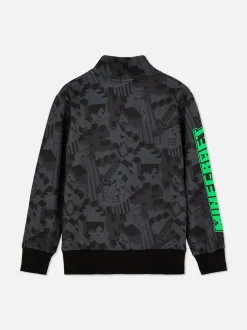 Bluza z suwakiem do połowy i motywem Minecrafta