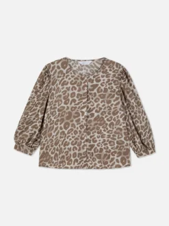 Bluzka z bufiastym rękawem