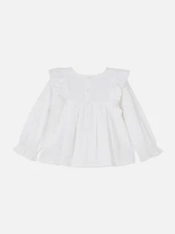 Bluzka z długim rękawem i żabotem