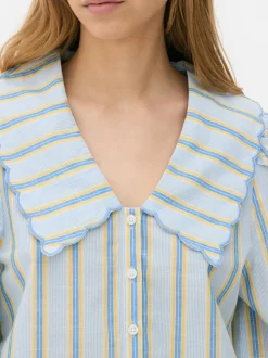 Bluzka z muszelkowym kołnierzykiem Paula Echevarria