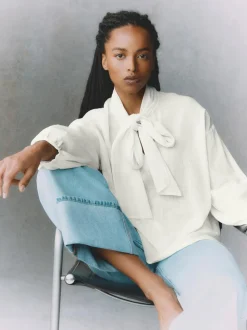 Bluzka z wiązaną kokardą The Edit