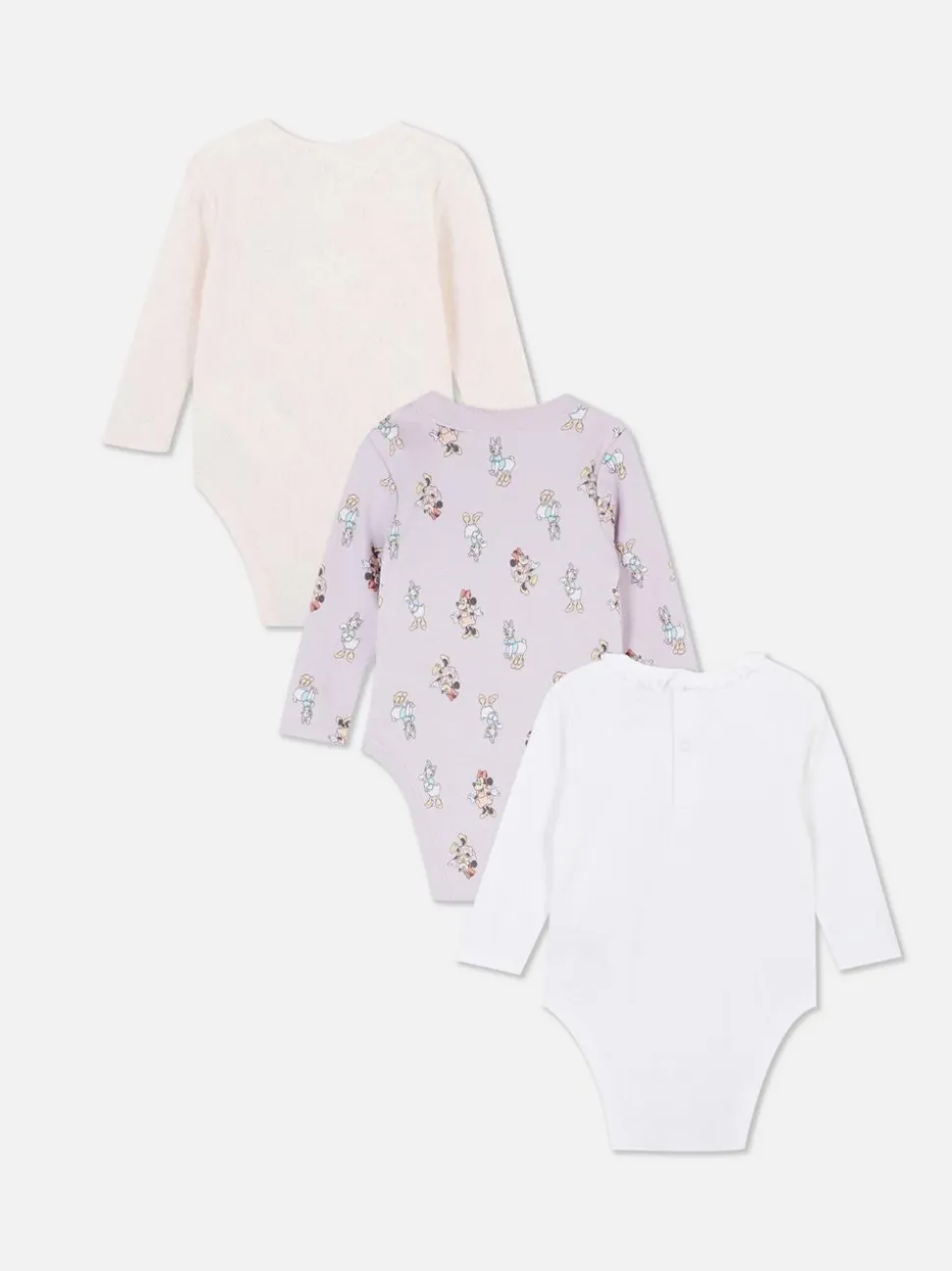 Body z długim rękawem z motywem Disneya, 3 szt.