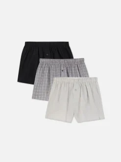 Bokserki w kratę, 3 pary