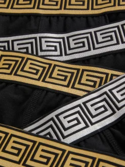 Bokserki z metaliczną gumką, 5 par