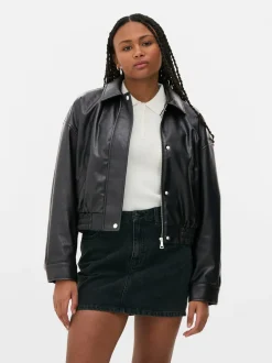 Bomberka ze sztucznej skóry