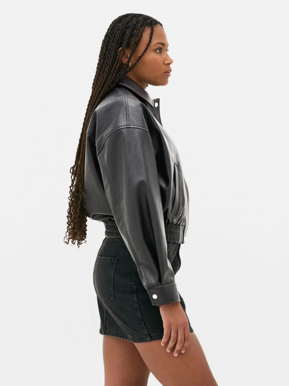 Bomberka ze sztucznej skóry