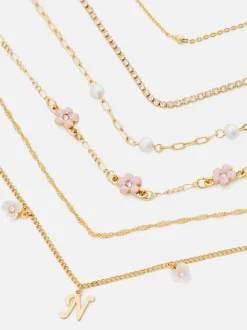 Bransoletki z inicjałem, 6 szt.