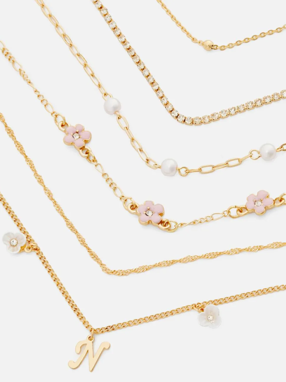 Bransoletki z inicjałem, 6 szt.