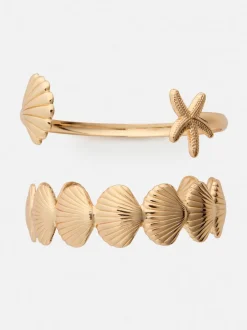 Bransoletki z muszelkami Paula Echevarría, 2 szt.