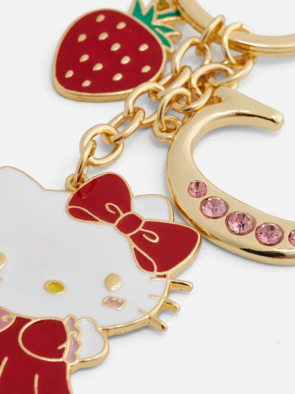 Brelok z przywieszką z inicjałem oraz z Hello Kitty