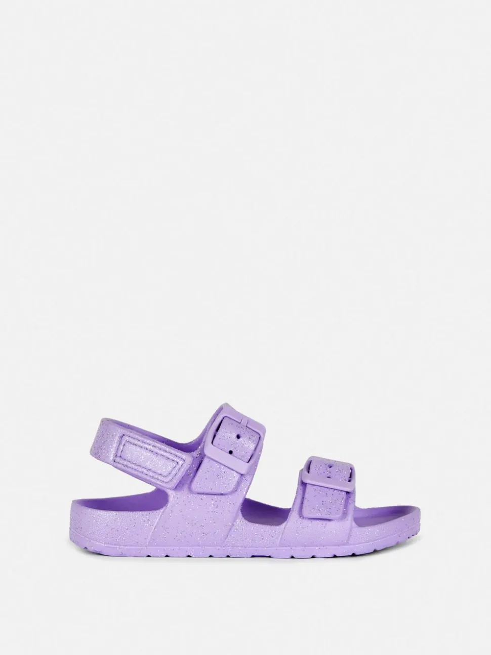 Brokatowe sandały z paskami z klamrą