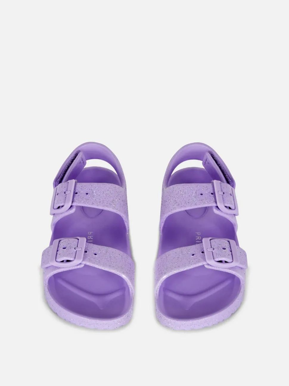 Brokatowe sandały z paskami z klamrą