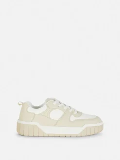 Buty sportowe w bloki kolorystyczne z grubą podeszwą