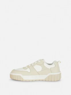 Buty sportowe w bloki kolorystyczne z grubą podeszwą