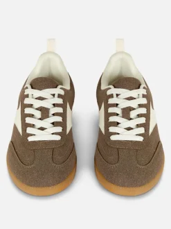 Buty sportowe ze sztucznego zamszu z niską cholewką