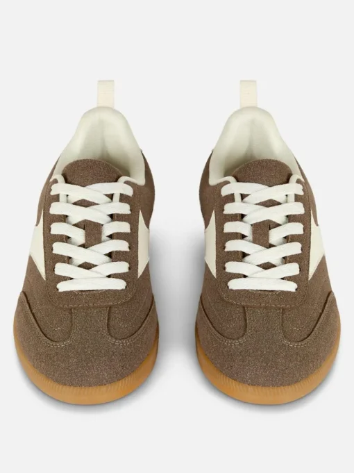 Buty sportowe ze sztucznego zamszu z niską cholewką