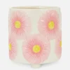 Ceramiczna doniczka z motywem kwiatowym