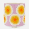 Ceramiczna doniczka z motywem kwiatowym