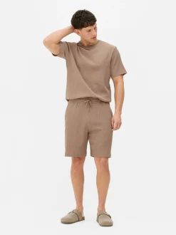 Ściągane sznurkiem marszczone szorty Kem