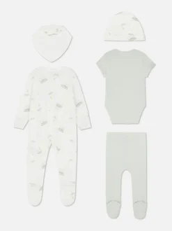 5-częściowy podstawowy zestaw dla noworodka z owcą