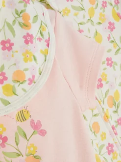 3-częściowy zestaw ubranek w kwiaty dla noworodka