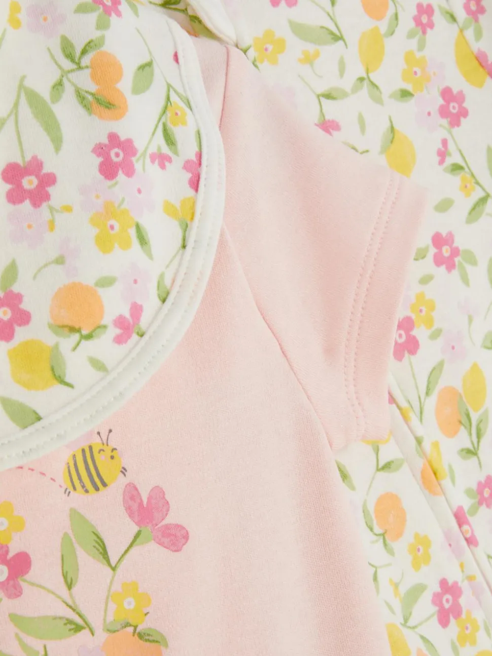 3-częściowy zestaw ubranek w kwiaty dla noworodka