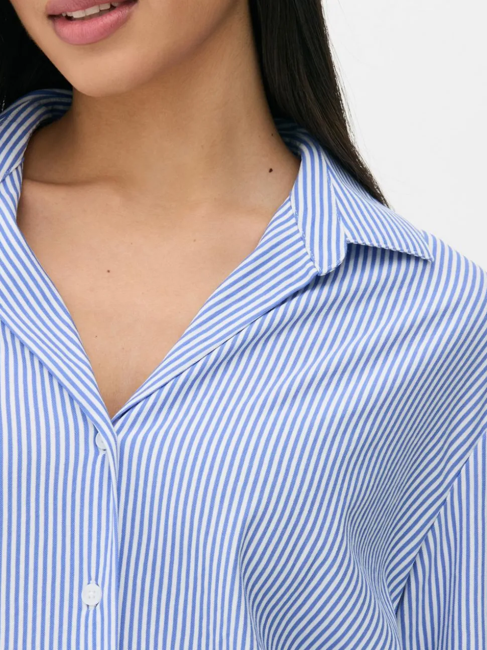 Dżersejowa koszula oversize w paski