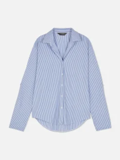 Dżersejowa koszula oversize w paski