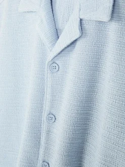 Dżersejowa koszula z zapięciem na guziki