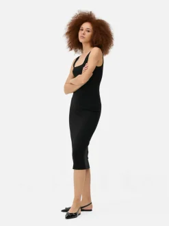 Dżersejowa sukienka bez rękawów