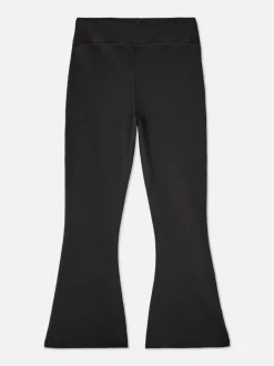 Dżersejowe legginsy z rozszerzanymi nogawkami