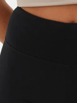 Dżersejowe legginsy z wysokim stanem