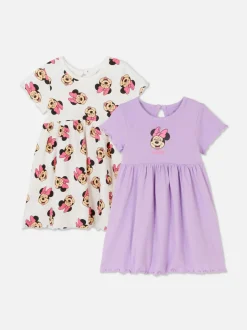 Dżersejowe sukienki z Myszką Minnie Disneya, 2 szt.