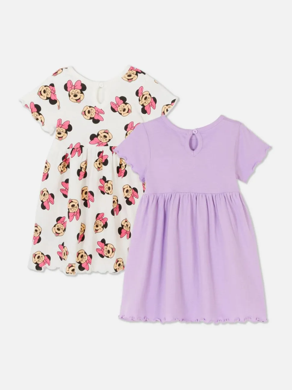 Dżersejowe sukienki z Myszką Minnie Disneya, 2 szt.