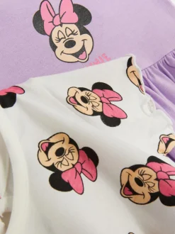 Dżersejowe sukienki z Myszką Minnie Disneya, 2 szt.
