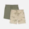 Dżersejowe szorty ściągane sznurkiem, 2 pary