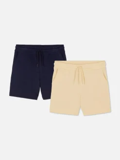 Dżersejowe szorty ściągane sznurkiem, 2 pary
