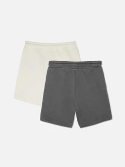 Dżersejowe szorty ściągane sznurkiem, 2 pary