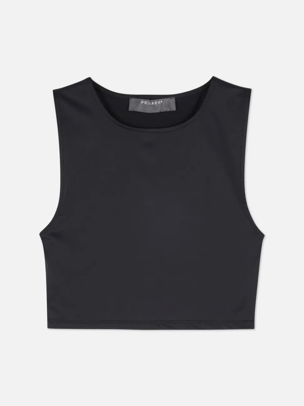 Dżersejowy top bez rękawów z efektem drugiej skóry