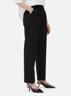 Dopasowane spodnie z prostą nogawką, część zestawu