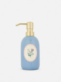 Dozownik mydła w kwiaty w stylu retro