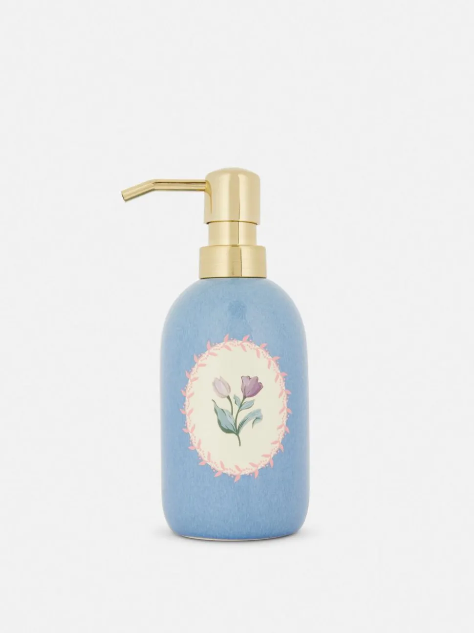 Dozownik mydła w kwiaty w stylu retro