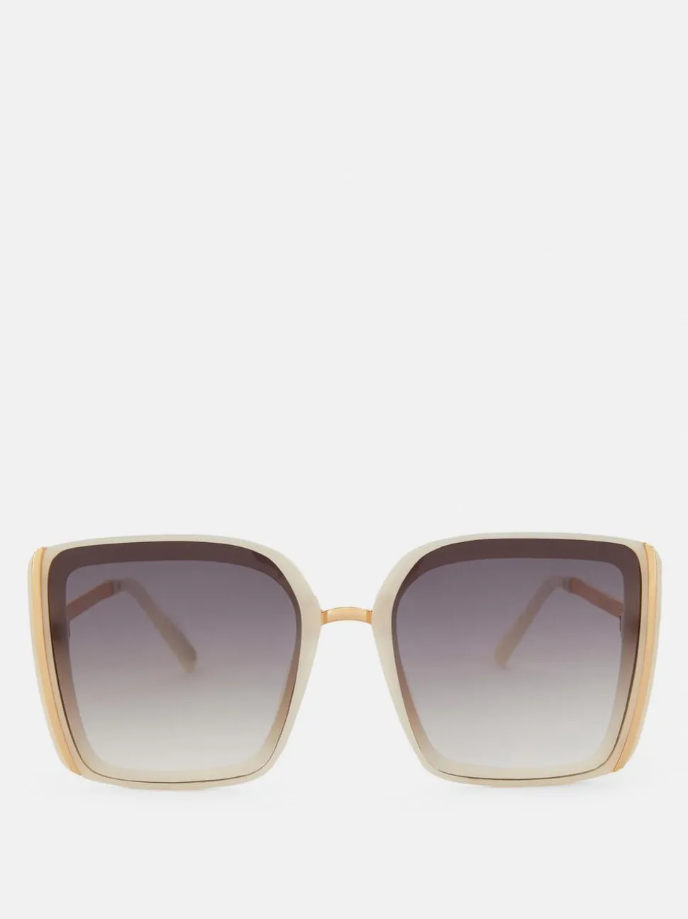 Duże okulary przeciwsłoneczne w kwadratowej oprawce