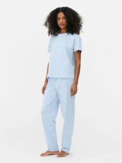 Długa piżama dżersejowa