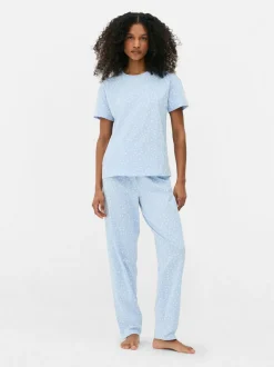 Długa piżama dżersejowa