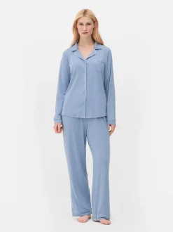 Długa piżama w stylu boyfriend