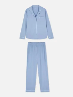 Długa piżama w stylu boyfriend