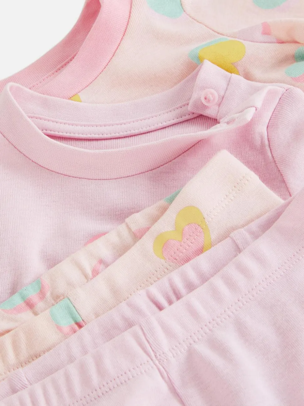 Długa piżama z motywem serca, 2 szt.