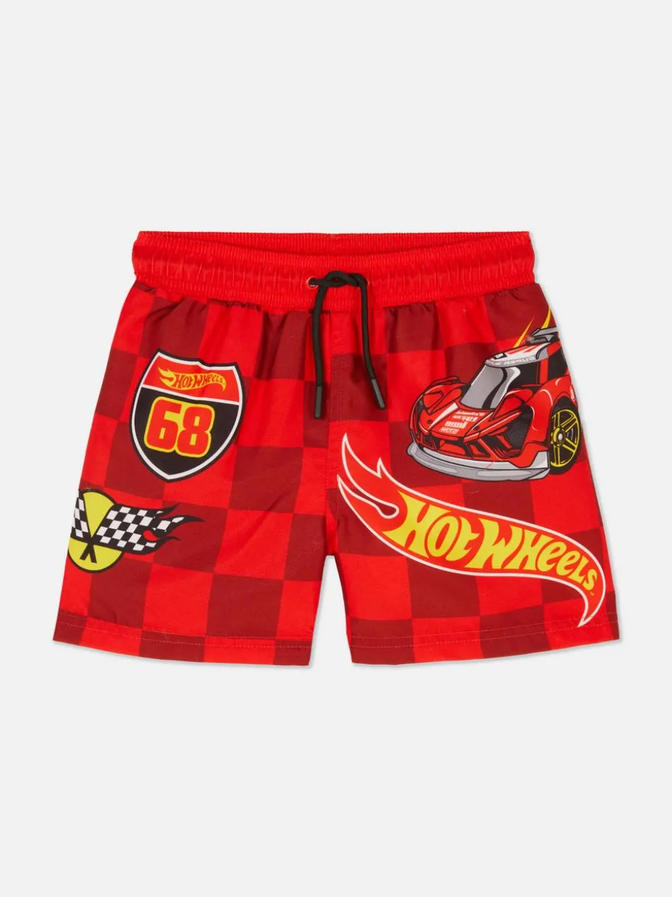 Długie szorty w kratę Hot Wheels